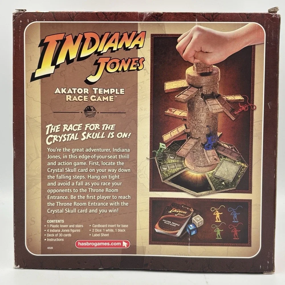 INDIANA JONES Akator Temple Race Game Movie Hasbro Milton Bradley 2008 NEW